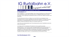 Desktop Screenshot of igrurtalbahn.de