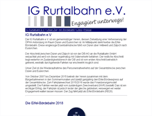 Tablet Screenshot of igrurtalbahn.de